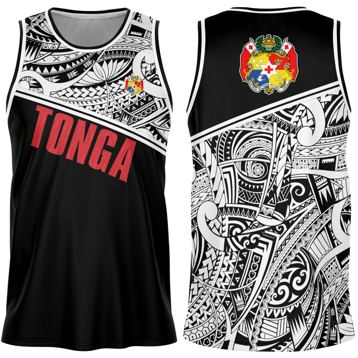 Polynesian Tribal 4 Basketball jerseys – Atikapu