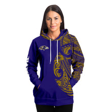 Baltimore Ravens Hoodies - Polynesian Design Ravens Hoodies Purple-Fashion Hoodie - AOP-Atikapu