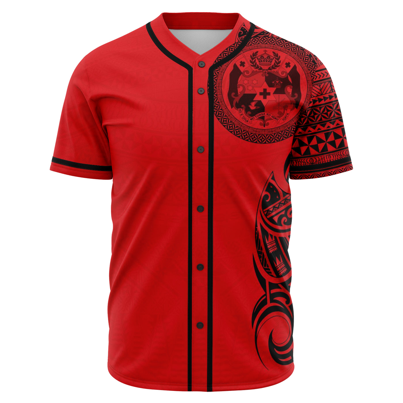 Sila Tonga Baseball Jerseys Red/Black – Atikapu