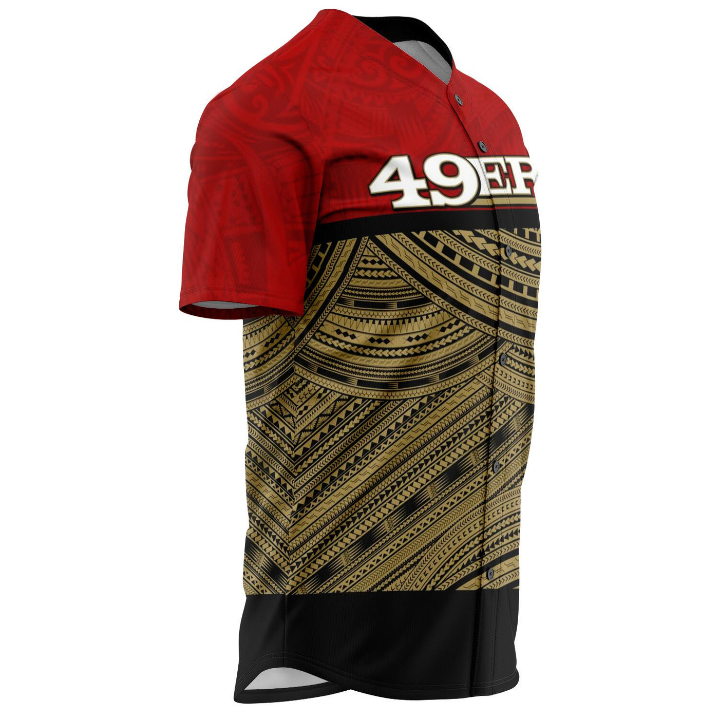 49ers Baseball Jersey Red Black – Atikapu