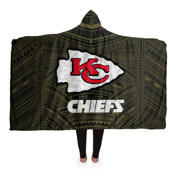 Kansas City Chiefs Hooded Blankets-Hooded Blanket - AOP-Atikapu