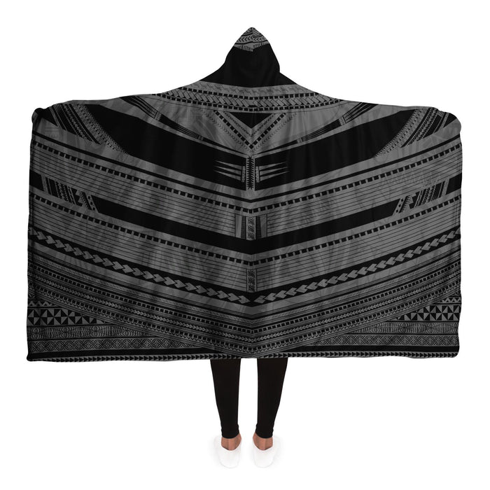 Polynesian Design Hooded Blanket 4