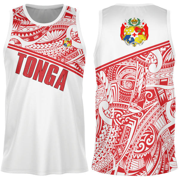 Tonga Basketball Jersey White