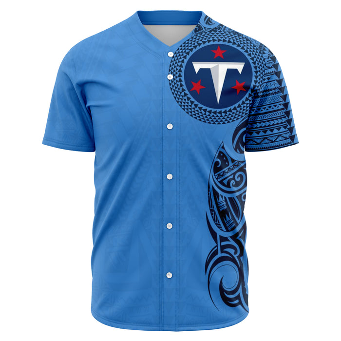 Tennessee Titans Baseball Jerseys - Polynesian Design  Tennessee Titans Shirts