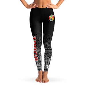 Tongan Design Leggings - Sila Tonga Leggings-Leggings - AOP-Atikapu