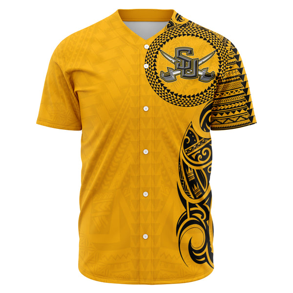 Southwestern University Pirates Baseball Jersey - Southwestern Pirates Polynesian Design Shirt-Baseball Jersey - AOP-Atikapu