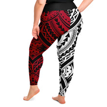 Polynesian Design Plus Size Leggings Atikapu 00280-Plus Size Legging - AOP-Atikapu