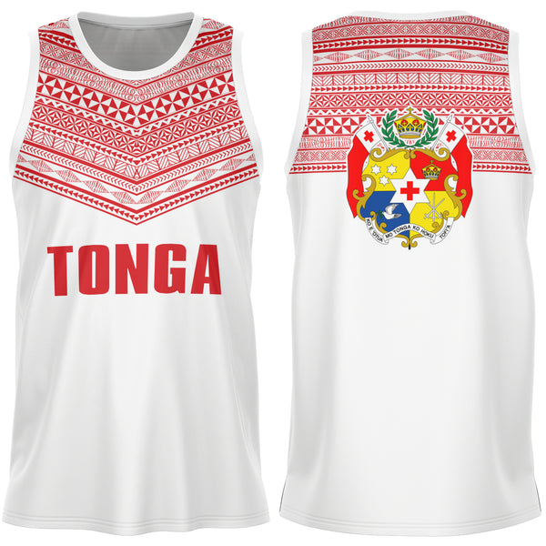 Tonga Basketball Jersey White