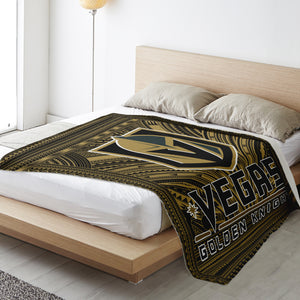 Vegas Golden Knights Microfleece Blankets-Premium Microfleece Blanket - AOP-Atikapu