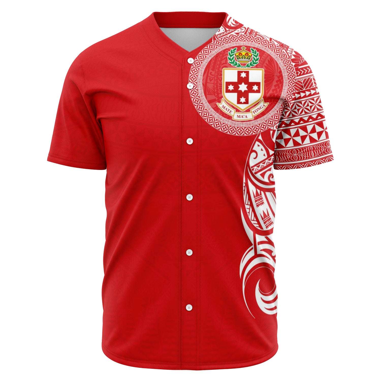 Sila Tonga Baseball Jerseys Red/Black