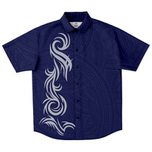 Polynesian Design Collar Shirt - Atikapu 00307-Short Sleeve Button Down Shirt - AOP-Atikapu
