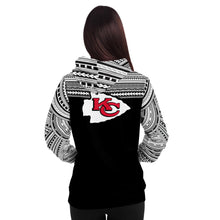 Polynesian Design Pullover Hoodie - Kansas City Chiefs-Fashion Hoodie - AOP-Atikapu