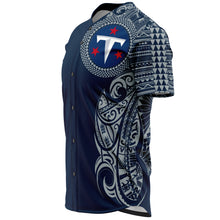 Tennessee Titans Baseball Jerseys - Polynesian Design Tennessee Titans Shirts Navy-Baseball Jersey - AOP-Atikapu