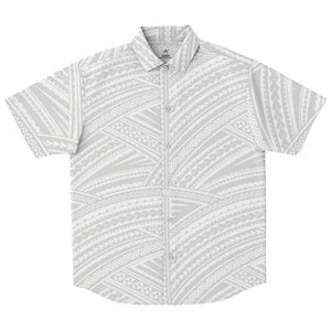 Polynesian Design Collar Shirt Atikapu 00290-Short Sleeve Button Down Shirt - AOP-Atikapu