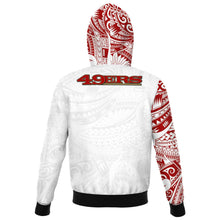 Zip Hoodies - San Francisco 49ers Hoodies - Polynesian Design 49ers Hoodies-Fashion Zip-Up Hoodie - AOP-Atikapu