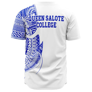 Queen Salote College Baseball Jerseys White-Baseball Jersey - AOP-Atikapu