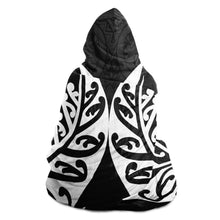 Maori Design Hooded Blanket - Maori Fern Hooded Blanket-Hooded Blanket - AOP-Atikapu