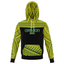Polynesian Design Pullover Hoodie - Oregon Ducks-Fashion Hoodie - AOP-Atikapu