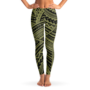 Polynesian Design Leggings Atikapu 00260-Leggings - AOP-Atikapu