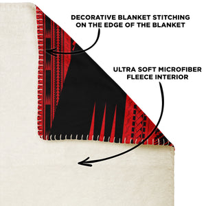 American Samoa Microfleece Blankets-Premium Microfleece Blanket - AOP-Atikapu