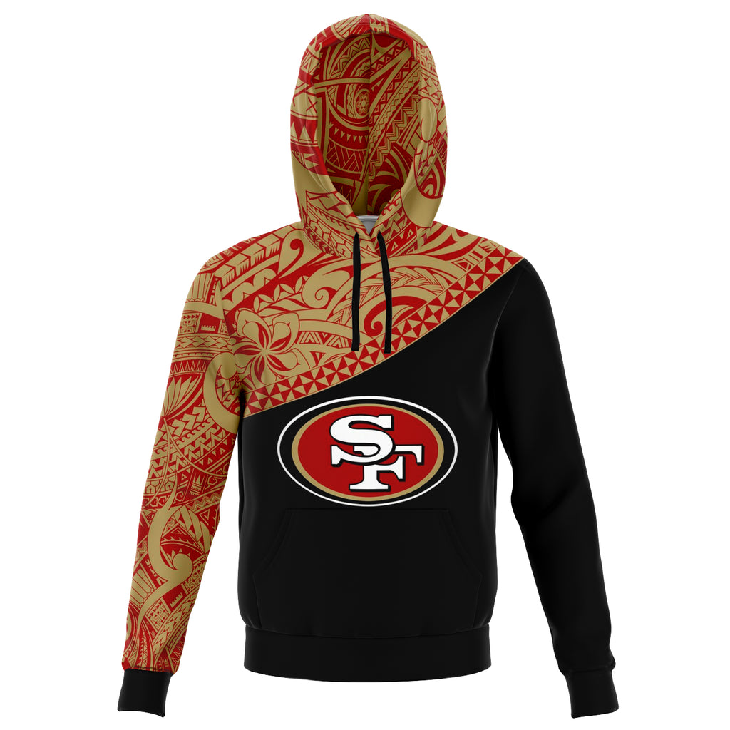 49ers Hoodies - San Francisco 49ers Polynesian Hoodies