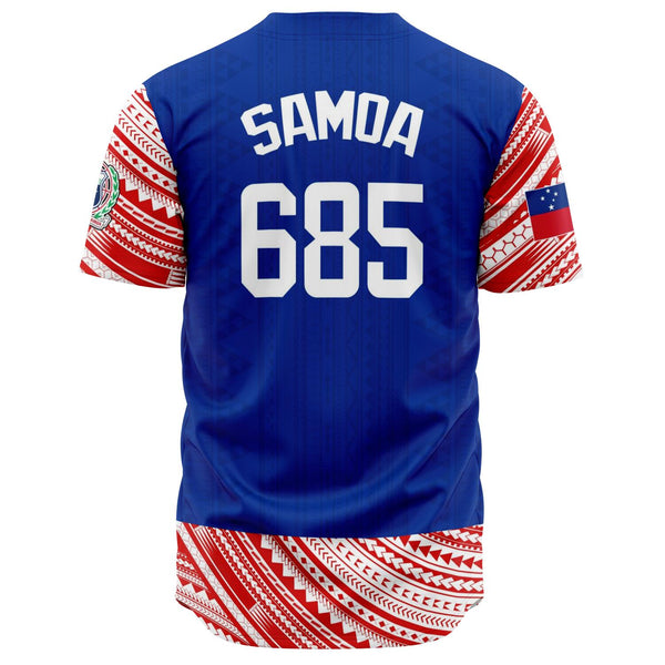 Samoa 685 Baseball Jersey-Baseball Jersey - AOP-Atikapu
