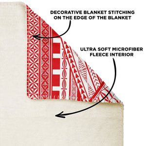 Tongan Design - Sila Tonga Microfleece Blankets-Premium Microfleece Blanket - AOP-Atikapu