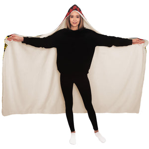 Polynesian Design Hooded Blanket Reggae Color-Hooded Blanket - AOP-Atikapu