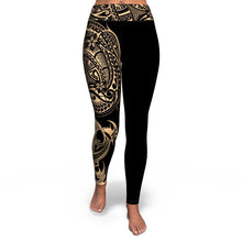 Polynesian Design 00258 High Waist Leggings-Yoga Leggings - AOP-Atikapu