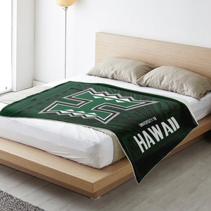 University of Hawaiʻi at Mānoa Microfleece Blankets-Premium Microfleece Blanket - AOP-Atikapu