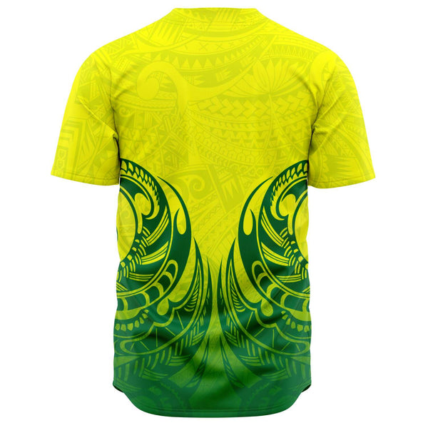 Bright Color Polynesian Design Shirt 2