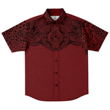 Polynesian Design Collar Shirt - Atikapu 00308-Short Sleeve Button Down Shirt - AOP-Atikapu