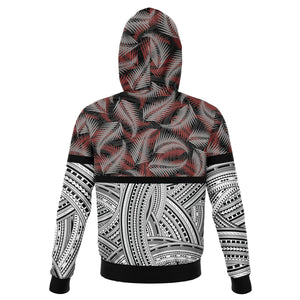 Polynesian Design Pullover Hoodie - Atikapu 00291-Fashion Hoodie - AOP-Atikapu