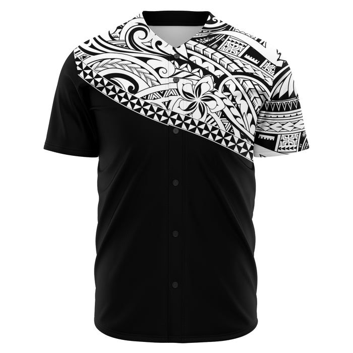 Polynesian Mix Design Baseball Jersey - Atikapu 00317