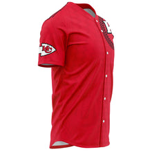 Kansas City Chiefs Baseball Jerseys - Polynesian Design Chiefs Shirts-Baseball Jersey - AOP-Atikapu