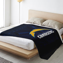 Los Angeles Chargers Microfleece Blankets-Premium Microfleece Blanket - AOP-Atikapu
