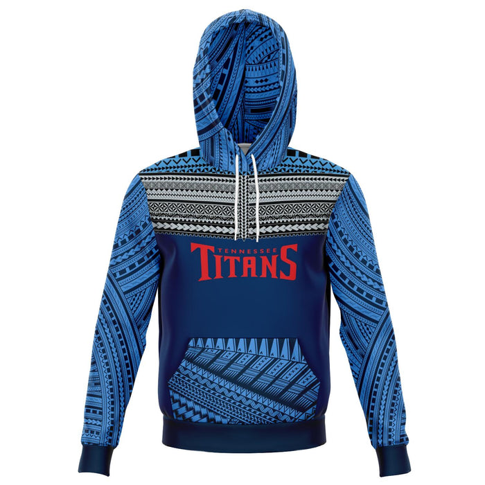 Polynesian Design Pullover Hoodie - Tennessee Titans