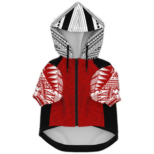 San Francisco 49ers Dog Hoodies-Athletic Dog Zip-Up Hoodie - AOP-Atikapu