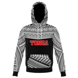 Tonga Hoodie - Tongan Design Hoodie - Sila Tonga Hoodie-Fashion Hoodie - AOP-Atikapu