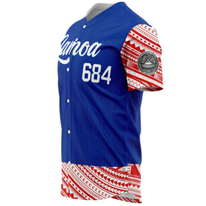 Samoa 684 Baseball Jersey-Baseball Jersey - AOP-Atikapu