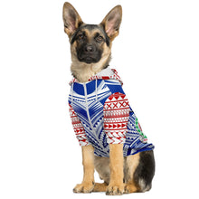 Western Samoa Dog Hoodies-Athletic Dog Zip-Up Hoodie - AOP-Atikapu
