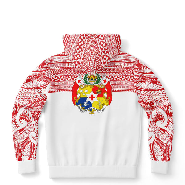 Tonga Hoodies - Tongan Design Pullover Hoodies White