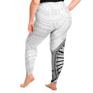 Polynesian Design Plus Size Leggings Atikapu 00279-Plus Size Legging - AOP-Atikapu