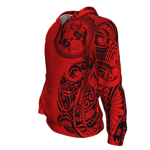 Tonga Hoodie Red Color-Hoodie-Atikapu