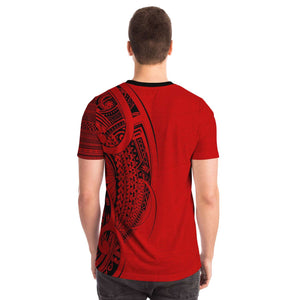Sila Tonga Hoodies Red Black-T-shirt-Atikapu