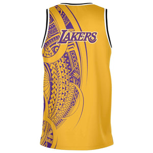 Los Angeles Lakers Basketball Jersey Gold