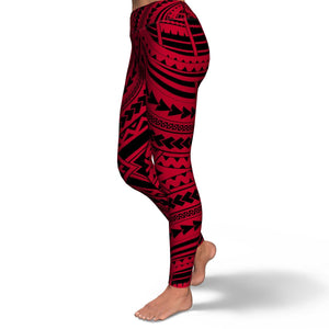 Polynesian Design 00254 High Waist Leggings-Yoga Leggings - AOP-Atikapu