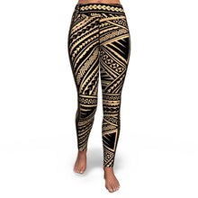 Polynesian Design 00250 High Waist Leggings-Yoga Leggings - AOP-Atikapu