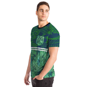 Polynesian Leaves Pocket T-shirts-Pocket T-shirt-Atikapu