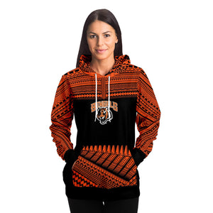 Polynesian Design Pullover Hoodie - Cincinnati Bengals-Fashion Hoodie - AOP-Atikapu